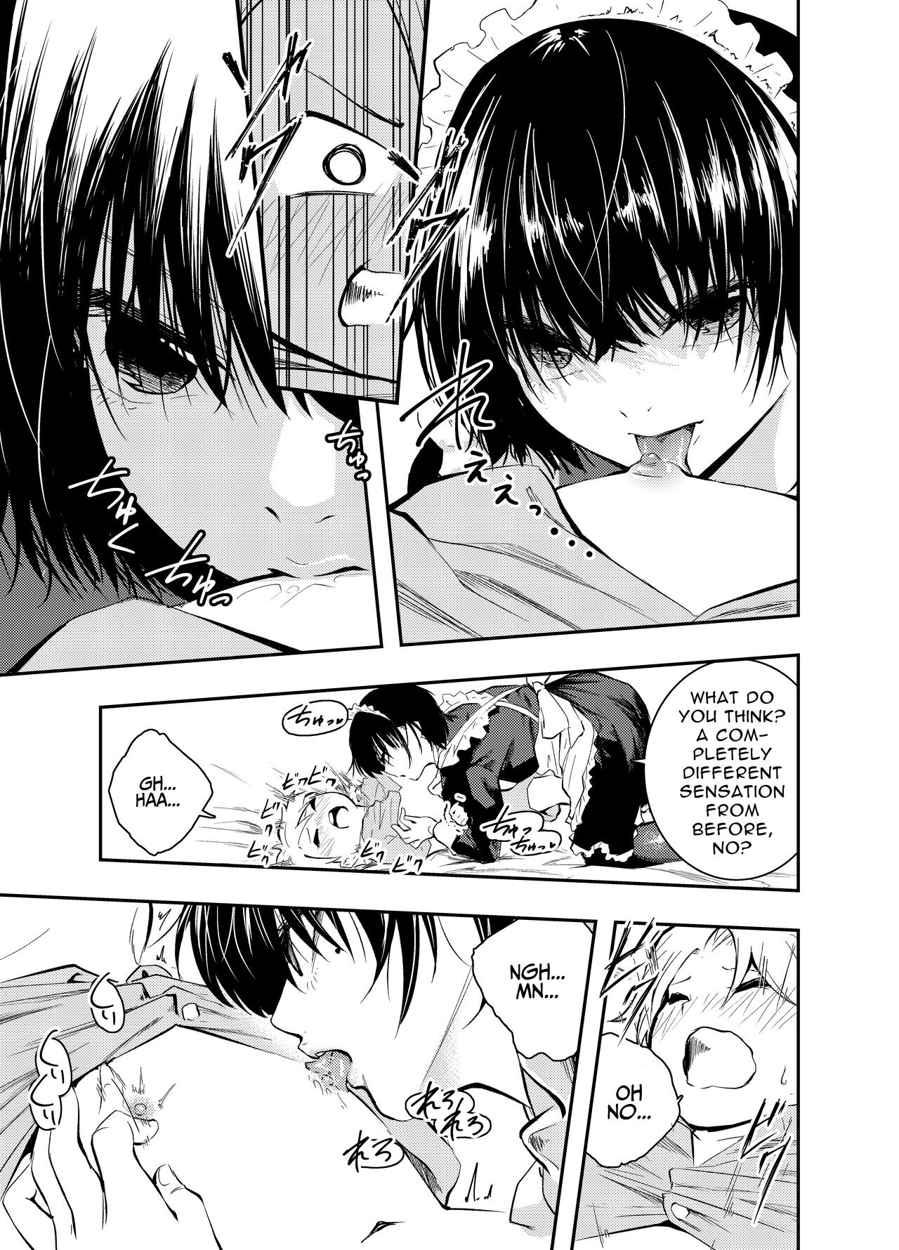 Hentai Manga Comic-A Beautiful Maid Teaches a Cheeky Shota a Lesson-Read-12